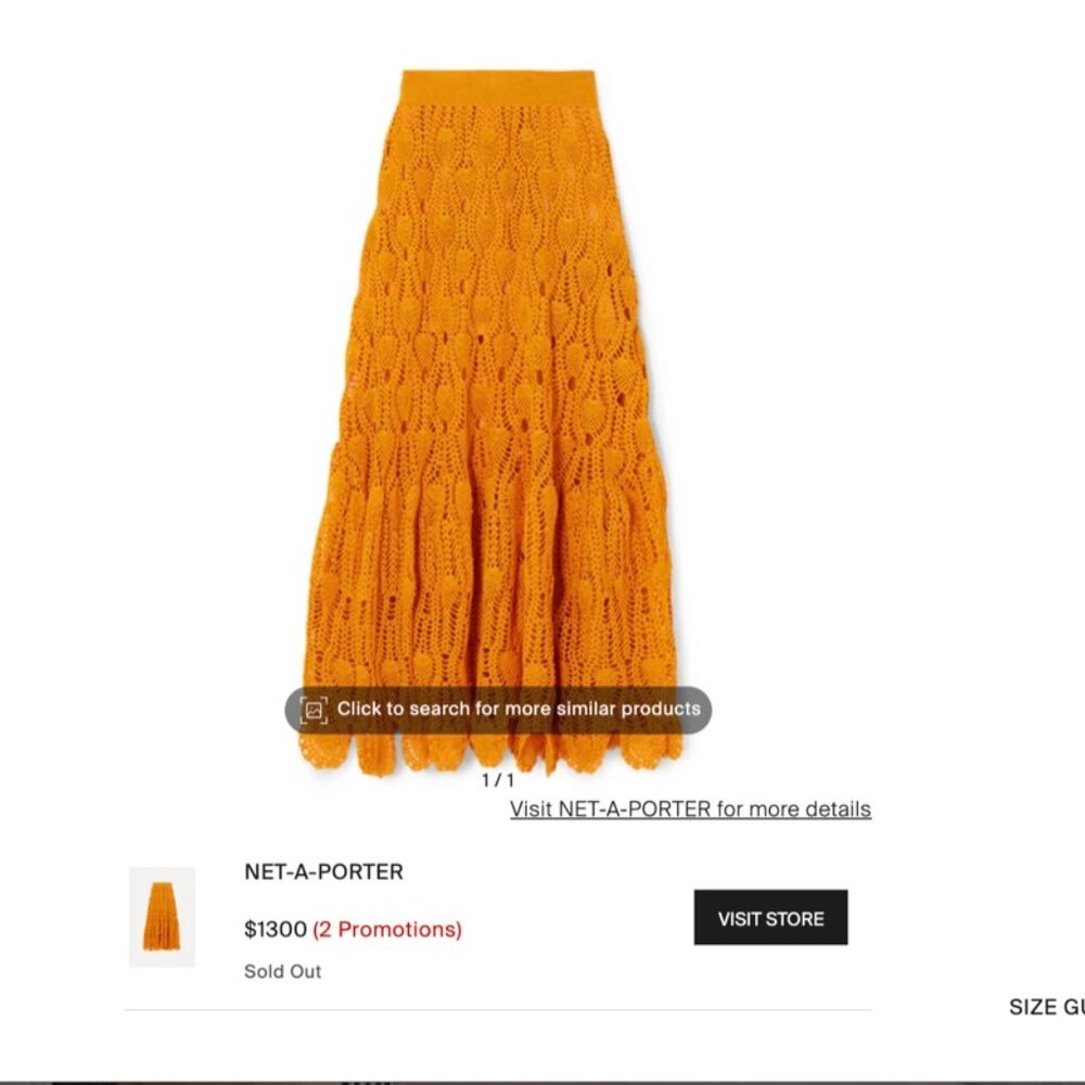 LOEWE PAULA'S IBIZA CROCHET MAXI SKIRT